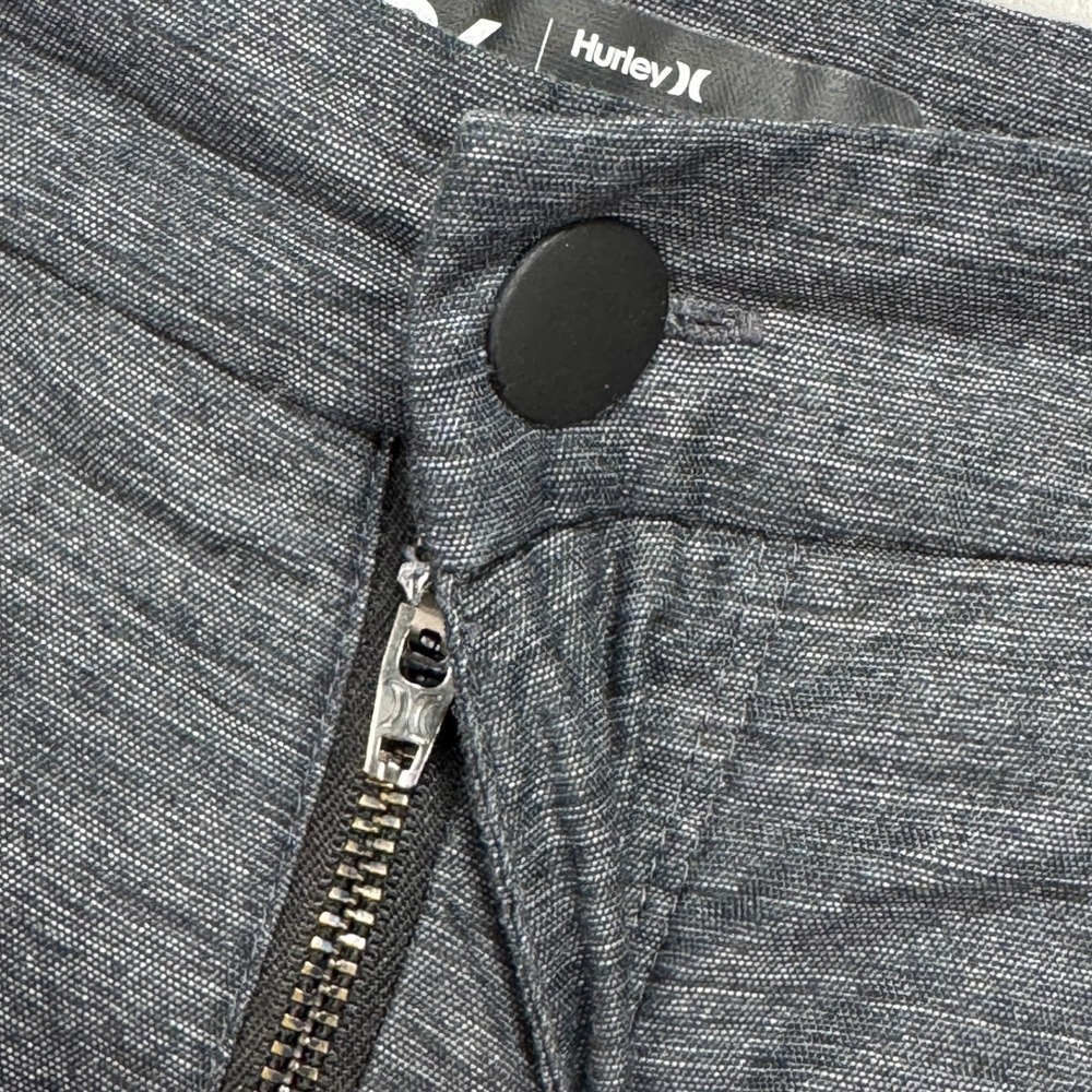 Hurley Dri-Fit Breathe Performance Shorts Sz 36 Gray Wicking Cotton Blend Hybrid - Picture 2 of 9